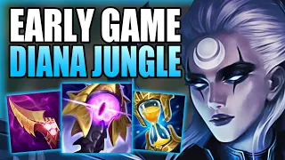 THIS IS HOW YOU WIN THE EARLY GAME WITH DIANA JUNGLE! - Best Build/Runes S+ Guide League of Legends