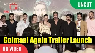 UNCUT - Golmaal Again Official Trailer Launch | Ajay Devgn, Parineeti, Rohit Shetty | Golmaal 4