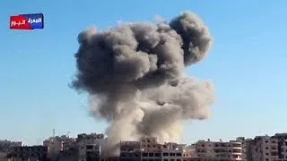 Amateur video shows Syrian airstrikes, children pulled from rubble