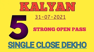Kalyan 31/07/2021 single Jodi trick don't miss second toch line ( #johnnysattamatka ) 2021