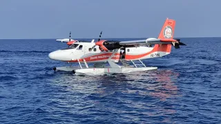 Maldivian Seaplane arriving at Reethi Faru Resort