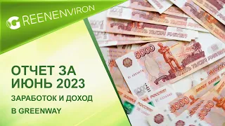 Сколько можно заработать в Гринвей  - Заработок в Greenway отчет за июнь 2023 года