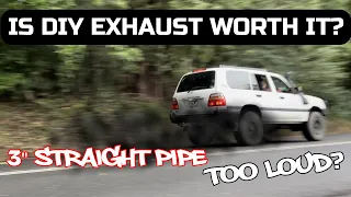 WE BUILT A FULLY CUSTOM 3 INCH EXHAUST SYSTEM! 105 SERIES LANDCRUISER