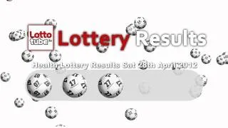 Health Lottery Results for Saturday 28th April 2012