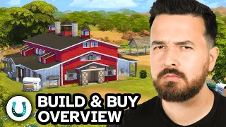 The Sims 4 Horse Ranch Build Buy Overview! 🐴