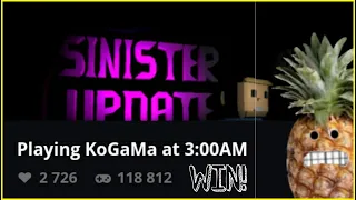 I'm bored, so I Playing KoGaMa at 3:00AM | KoGaMa