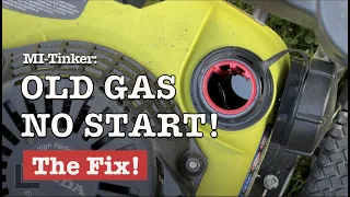 Old Gas No Start, Ryobi Pressure Washer—The Fix!