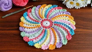 Perfect 😇 crochet motif supla. 3D Super eye catching crochet knit. Everyone who saw it liked it