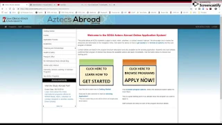 SDSU Aztecs Abroad database introduction