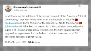 Top News - Rama takon Zelensky-n  /  Presidenti ukrainas e falenderon për mbështetjen