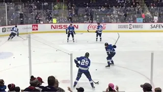 Winnipeg Jets Pre-game warm ups