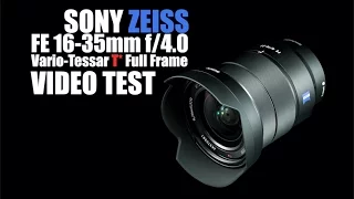 Sony FE Zeiss Vario-Tessar T* FE 16-35mm f/4.0 OSS Lens Video Test (Shot it with A7S II)