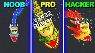 Snake Clash - NOOB vs PRO vs HACKER - Vaff Gameplay #529