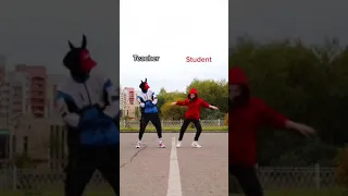 Who Danced Better 🤔 | Teacher And Student | Who is best | #tik_tok_hucin #tuzelity #dance