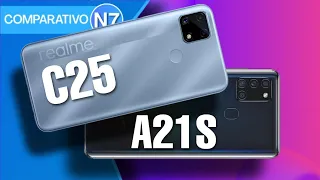 Realme C25 VS Samsung Galaxy A21s  | Comparativo