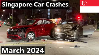 Singapore Car Crash Compilation - March 2024