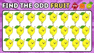 Find The Odd Out | Find The Difference Game | Spot And Find | Odd Fruit Quiz | Probe Quest |