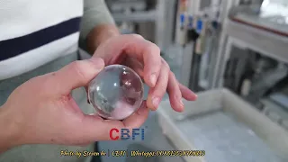 Ice ball cutting machine testing 60mm in CBFI