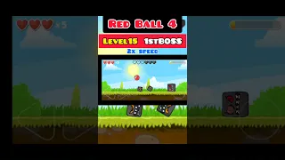 Red Ball 4 Level15 【1stBOSS】Game Play Video #shorts