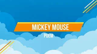 Mickey mouse Lyrics Video | English Nursery Rhymes Full Lyrics For Kids | PoemVentures.