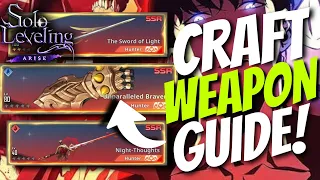 Craft Hunter's Exclusive SSR Weapons For Free! Best Weapon Crafting Guide! Solo Leveling Arise