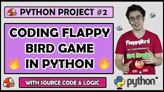 Project 2: Coding Flappy Bird Game (With Source Code) | Python Tutorials For Absolute Beginners #122