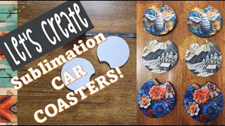 Easy Sublimation Car Coasters! #sublimationdesign #sublimationprinting   #sublimationtutorial