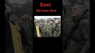 West vs East #christianity #orthodox #nato #east #west West #priest #god