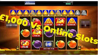 £1,000 vs Online Slots; All live Play and No Editing- Millionaire, Gold Cash, Eye of Horus etc