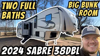 2024 Sabre 38DBL | Amazing Bunk Room With 2 Full Baths!