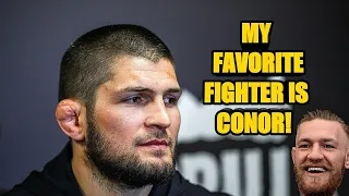 KHABIB NAMED 3 FAVORITE UFC FIGHTERS