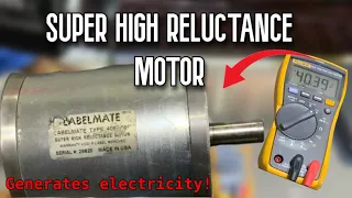 Super high reluctance motor, generate electricity