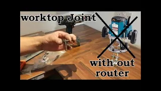 how to fit a kitchen worktop and make kitchen worktop butt joint without router