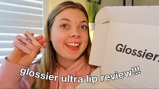 Glossier *NEW* Ultra Lip! (swatches, try on, review, unboxing, haul)