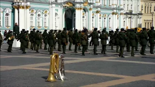 Репетиция парада военным оркестром