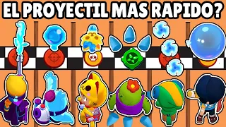 CUAL BRAWLER TIENE EL PROYECTIL MAS RÁPIDO? | GADGETS , ULTIMATES y BASICOS | OLIMPIADAS BRAWL STARS