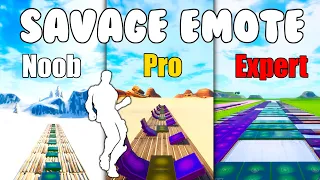 Savage Emote Noob vs Pro vs Expert (Fortnite Music Blocks)