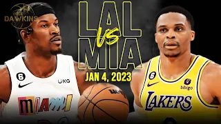 Los Angeles Lakers vs Miami Heat Full Game Highlights | Jan 4, 2023 | FreeDawkins