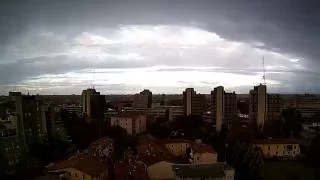 Timelapse from sunny to storm to sunny in 2 minutes at Modena 2 Tower