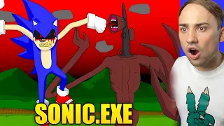 SIREN HEAD vs SONIC.EXE! CEL MAI HORROR DESEN ANIMAT SONIC.EXE, SIREN HEAD