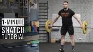 1-Minute Snatch Tutorial in 3 steps | Olympic Weightlifting Technique