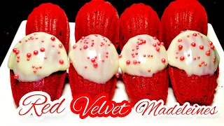 Red Velvet Madeleines | Valentine's Day Special | French Cookie Cake | Valentine's Day Desserts