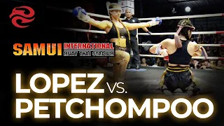 Jasmin Lopez vs. May Petchompoo | Samui International Muay Thai Stadium