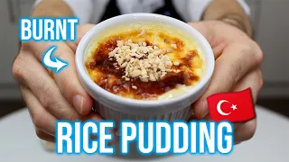 Incredibly Tasty Rice Pudding With Burnt Top Layer | Turkish Sutlac Recipe