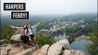 Exploring Harper’s Ferry in West Virginia | Maryland Heights Overlook + historic sights!