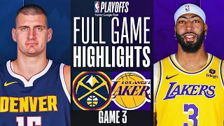 LAKERS vs NUGGETS FULL GAME 3 HIGHLIGHTS | April 25, 2024 | 2024 NBA Playoffs Highlights Today (2K)