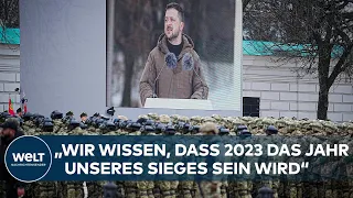 SELENSKYJ REDE zum Jahrestag des Kriegs: 2023 wird das Jahr des Siegs | EIN JAHR UKRAINE-KRIEG