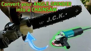 How to turn your angle grinder into a CHAINSAW