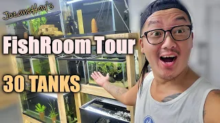 Turned My GARAGE Into A FISH ROOM Tour of All My Aquariums and Fishes