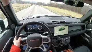 LAND ROVER DEFENDER P400e PHEV POV 2022